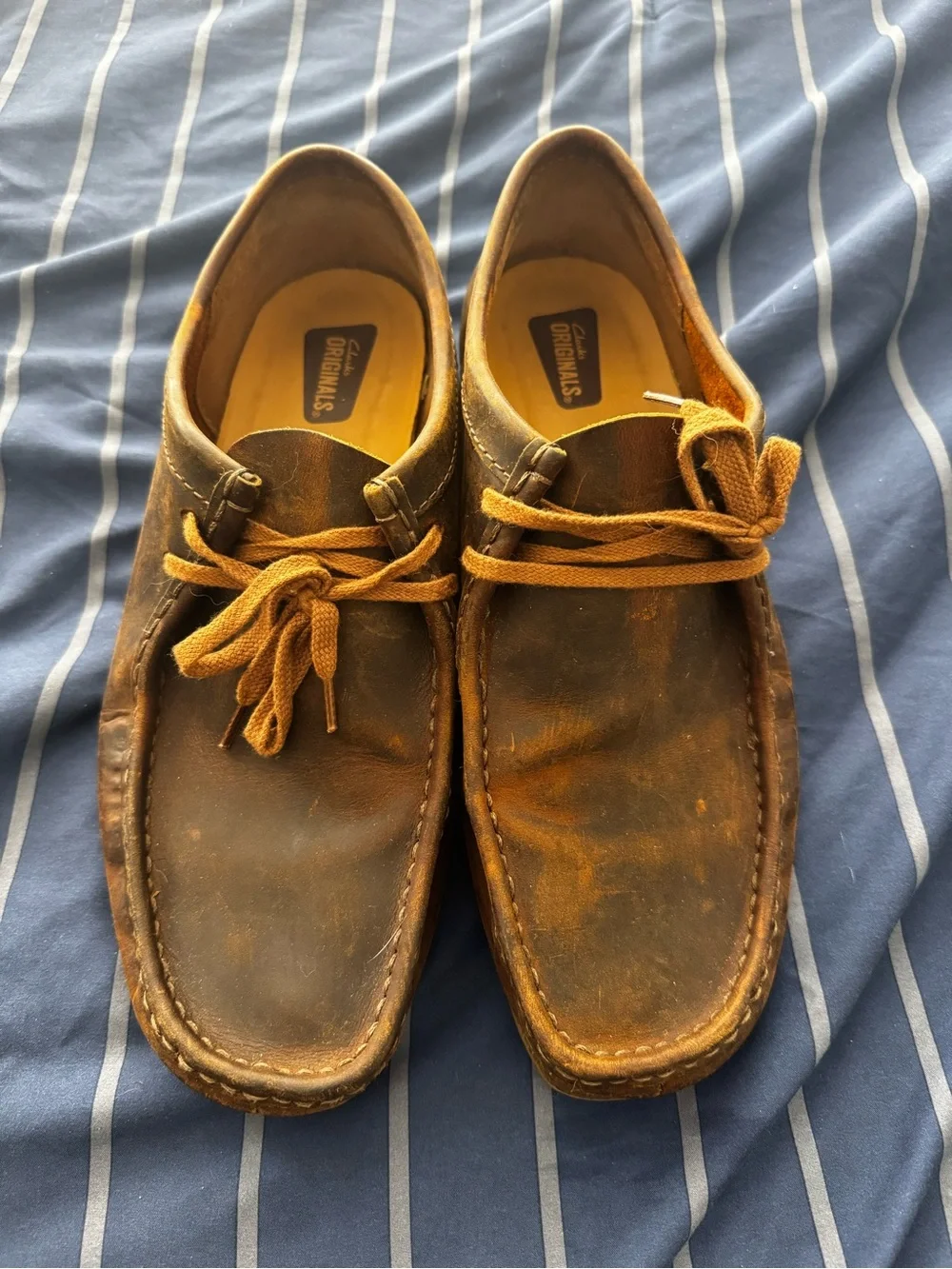 Dockers Men’s Tan Brown Leather Boat Moccasins